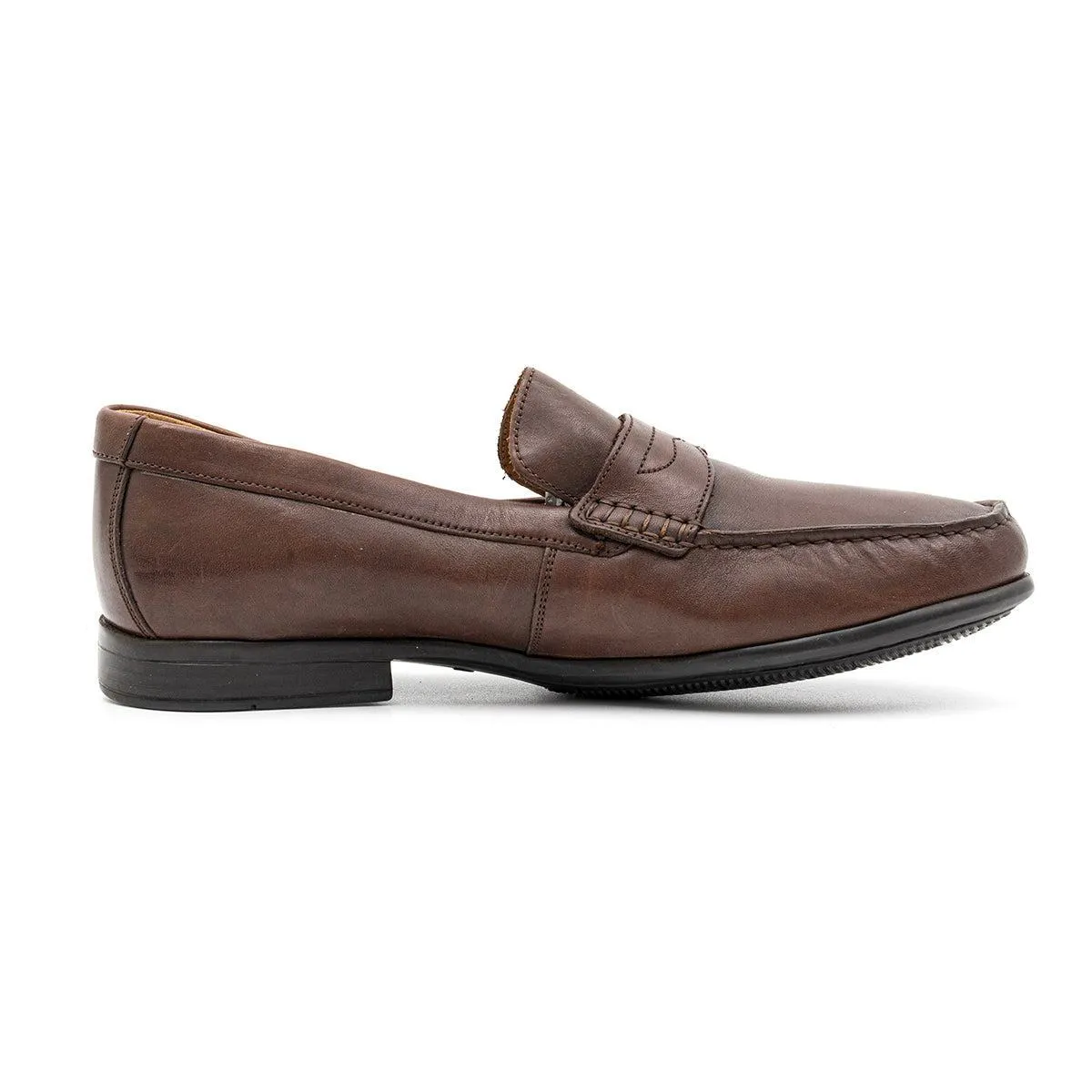 Clarks Penny Loafers Leather Brown Colour For Men