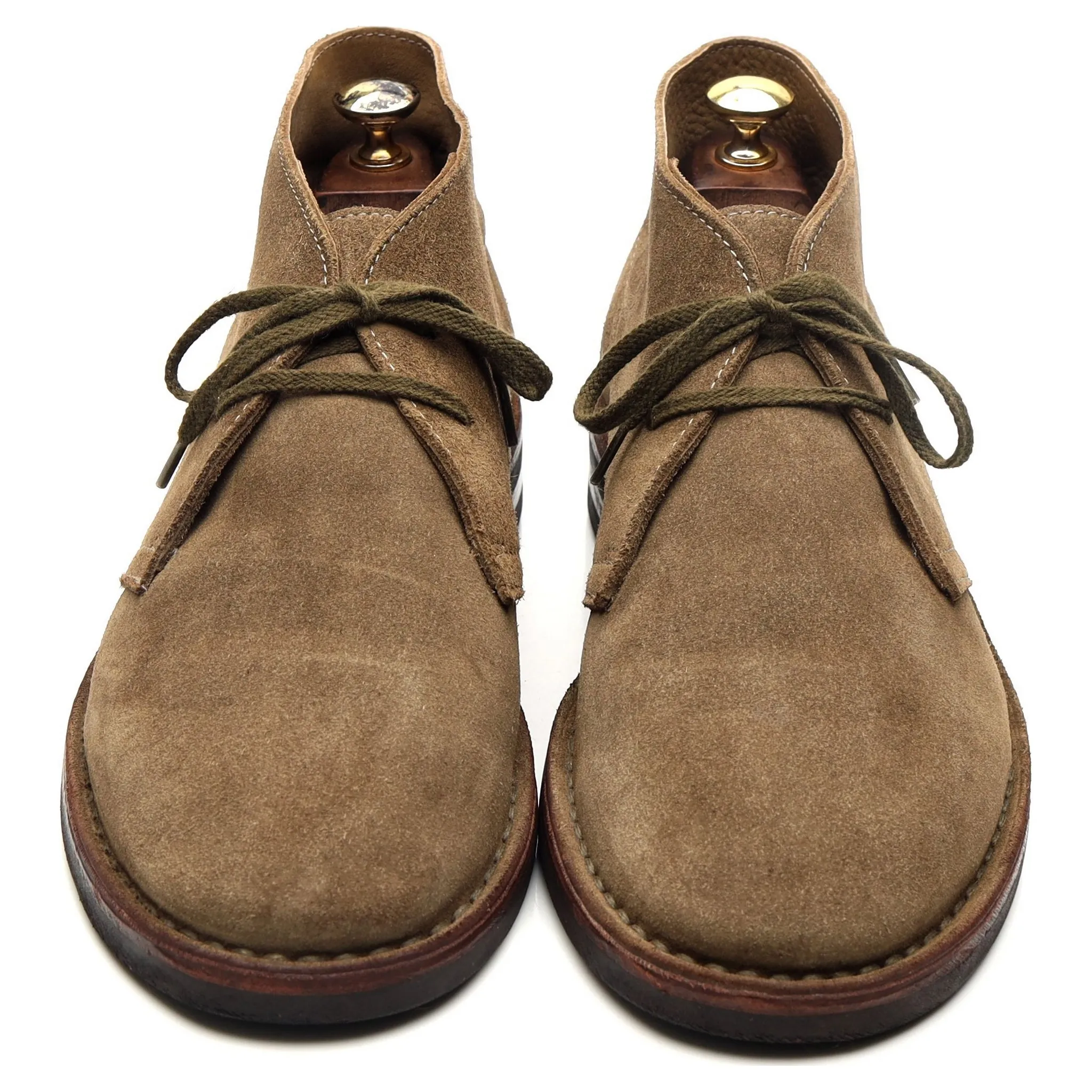 'Clifford' Taupe Brown Suede Chukka Boots UK 10.5