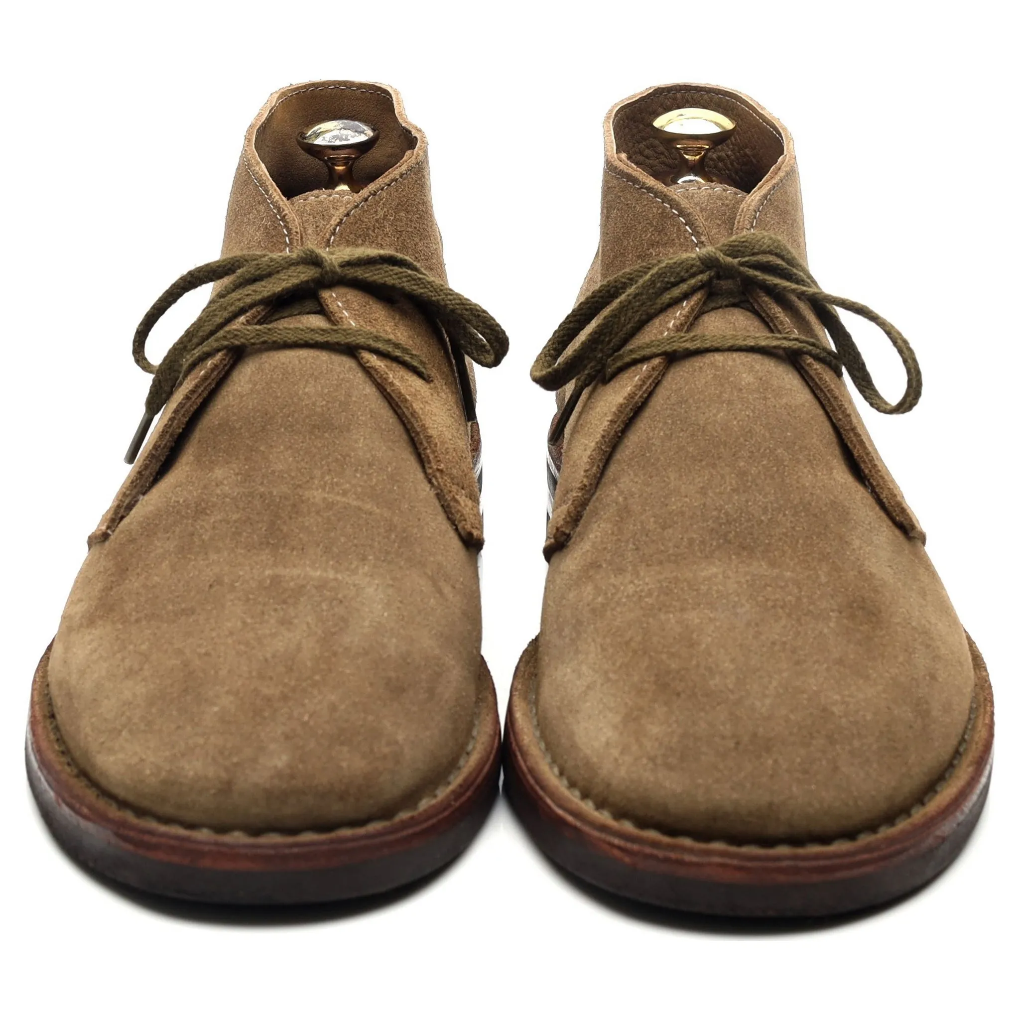 'Clifford' Taupe Brown Suede Chukka Boots UK 10.5