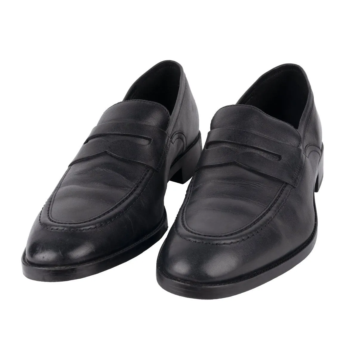 Cole Haan Hawthorne Penny Formal Slip Ons Leather Black Colour For Men