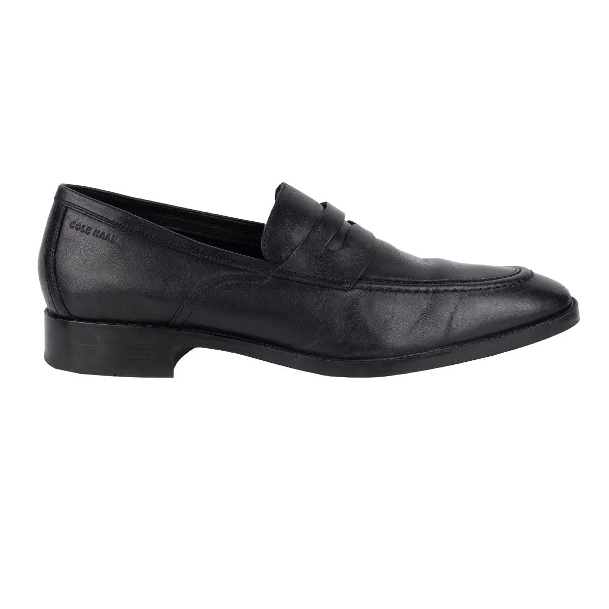 Cole Haan Hawthorne Penny Formal Slip Ons Leather Black Colour For Men