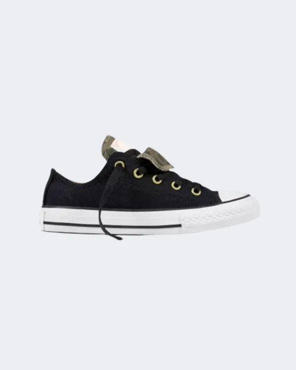 Converse Chuck Taylor All Star Tongue Kids Lifestyle Shoes Black/Crimson