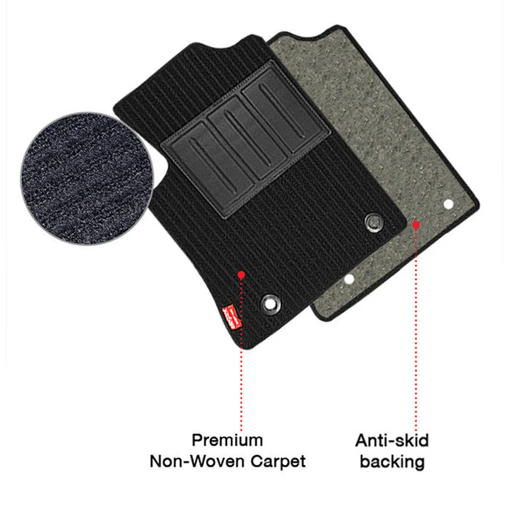 Cord Carpet Car Floor Mat For Nissan Kicks