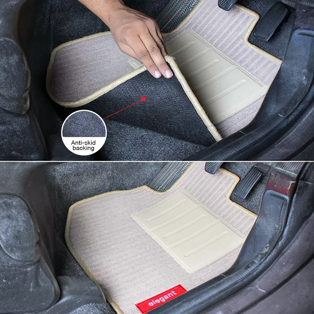 Cord Carpet Car Floor Mat For Nissan Kicks