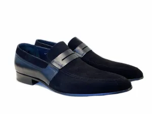 Corrente Suede Penny Loafer Black