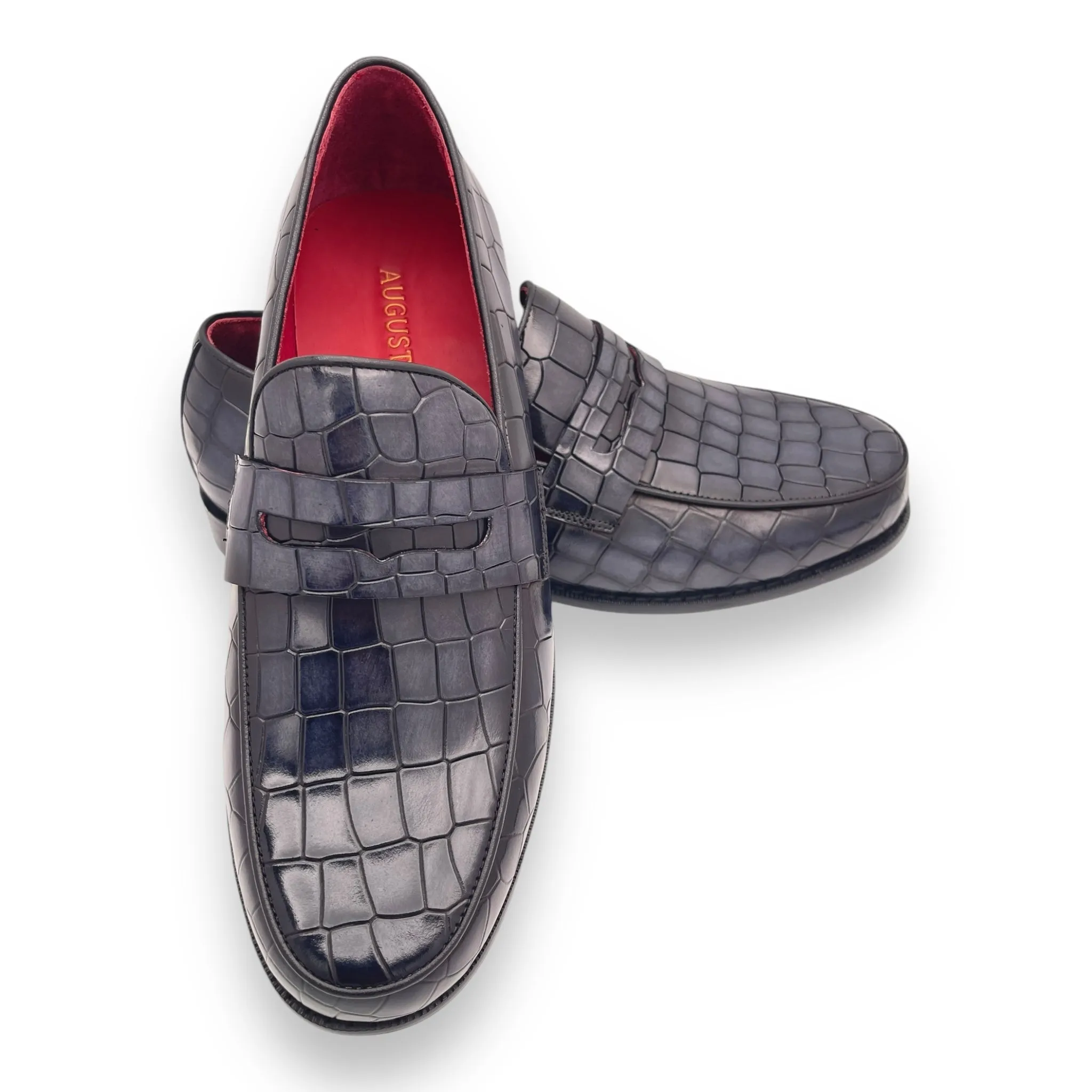 Croc Embossed Penny Loafer