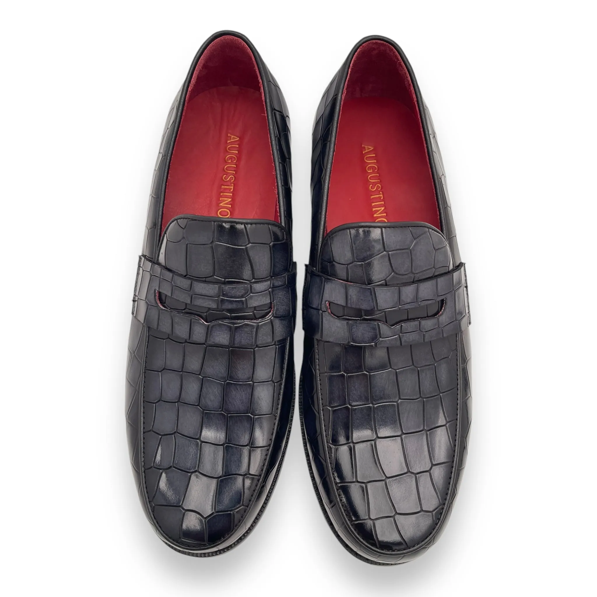 Croc Embossed Penny Loafer