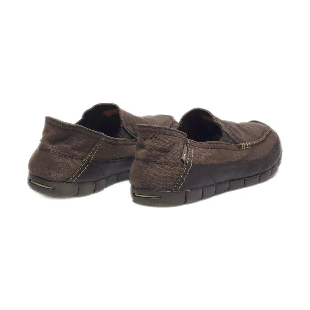 Crocs Loafers Canvas Brown Colour For Men