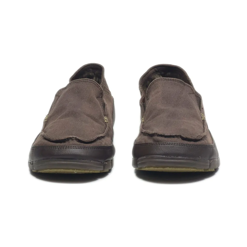 Crocs Loafers Canvas Brown Colour For Men