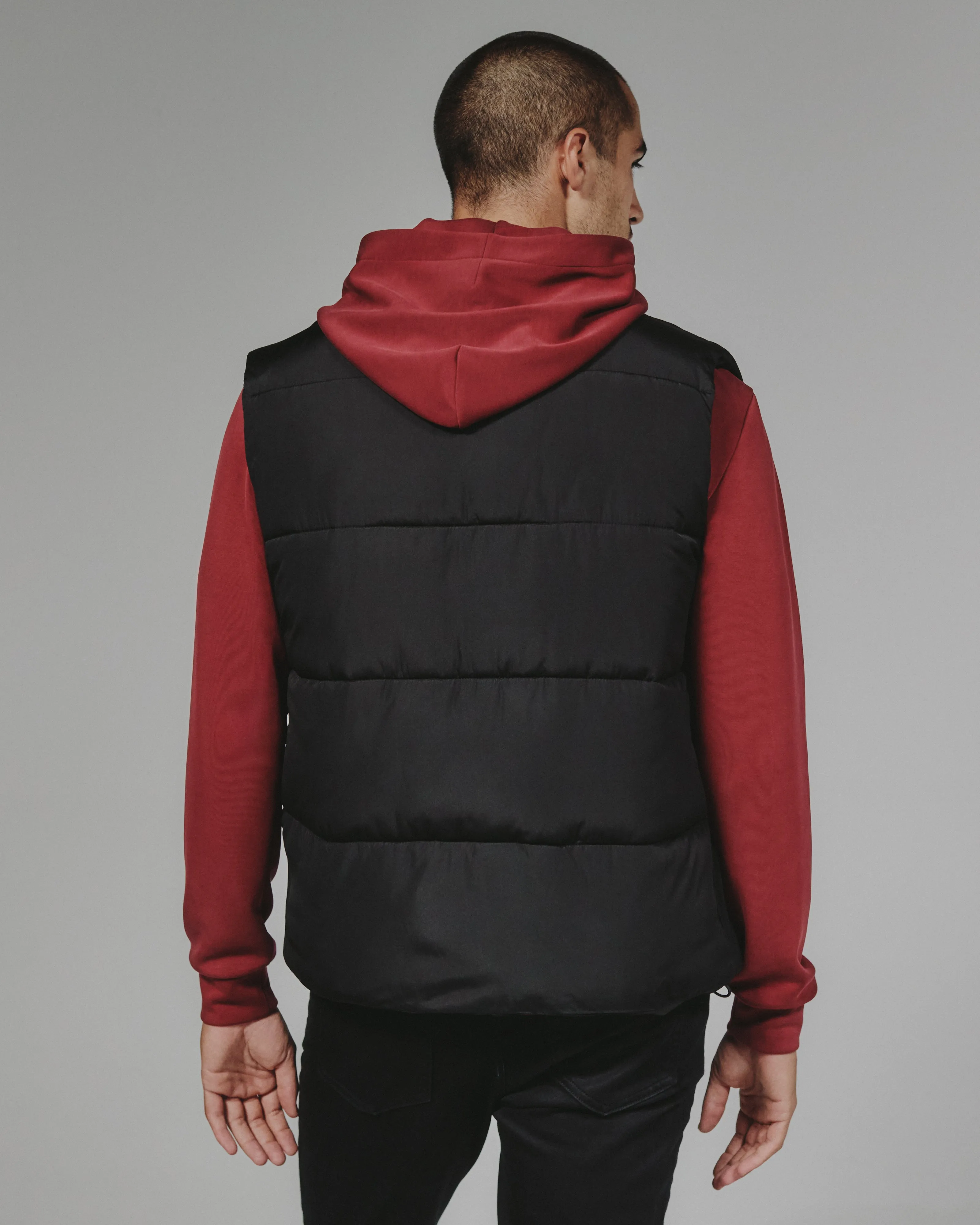 Crusade Puffer Vest in Black