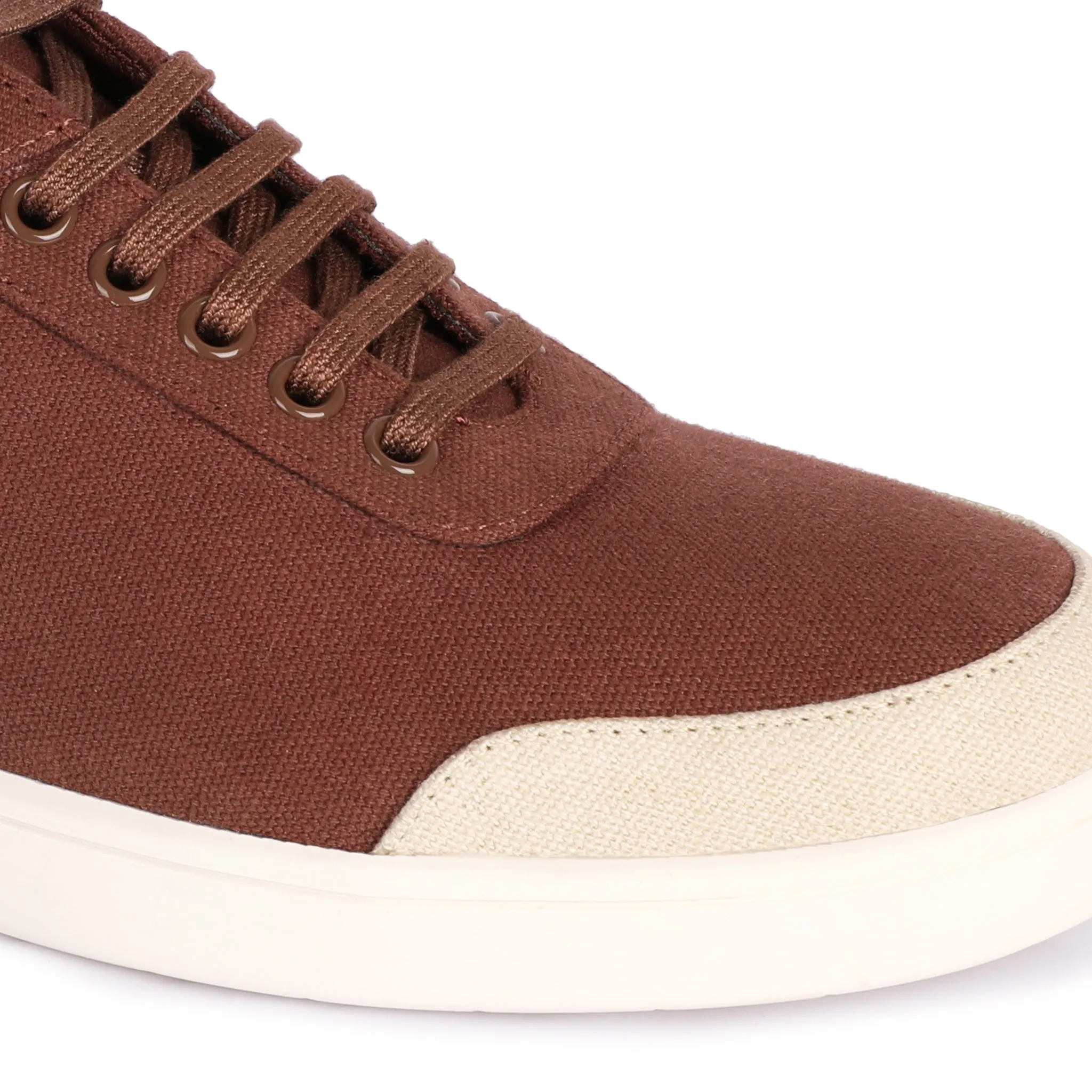 Dan Eco-Sole Sneakers Brown and Beige Men