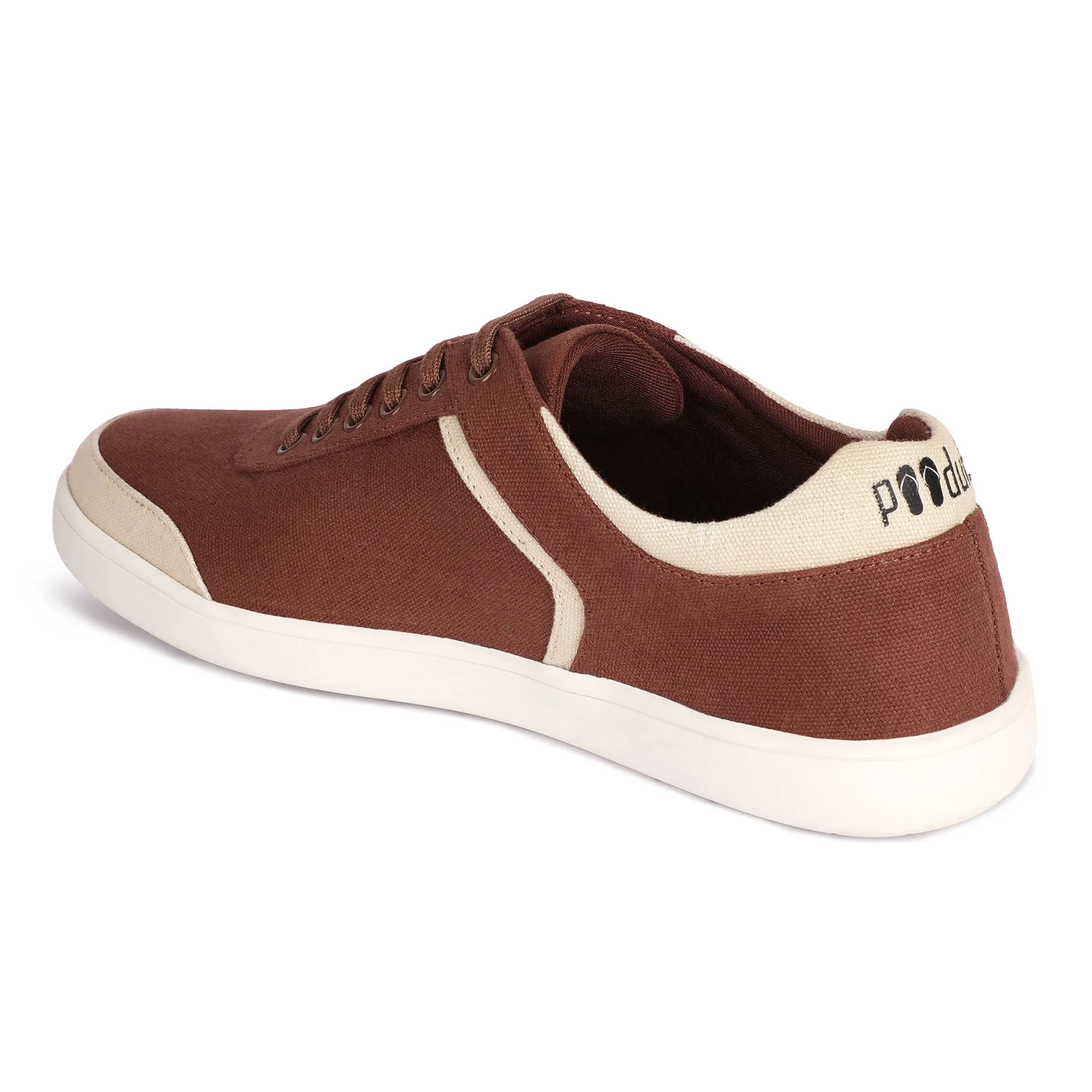 Dan Eco-Sole Sneakers Brown and Beige Men