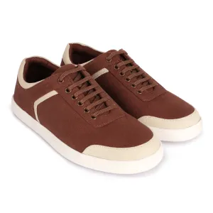 Dan Eco-Sole Sneakers Brown and Beige Women Thrift Edit