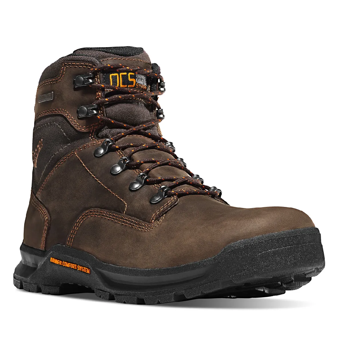 Danner Men`s Boots #12433 | Crafter 6" Brown Boots | Oil & Slip Resistant | Electrical Hazard Boot Leather