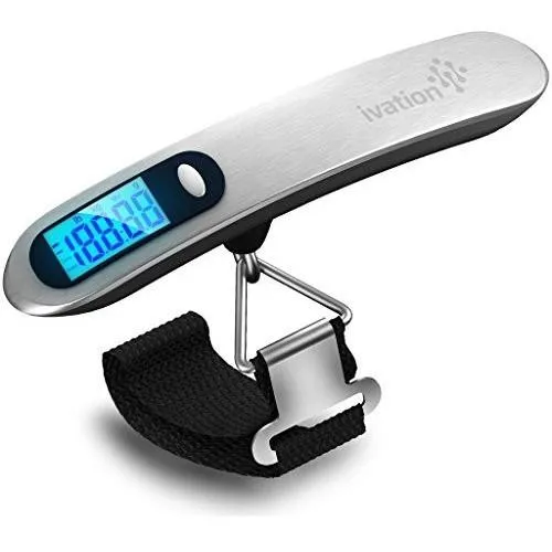 Digital Luggage Scale Handheld - 110-Pound Capacity by Ivation