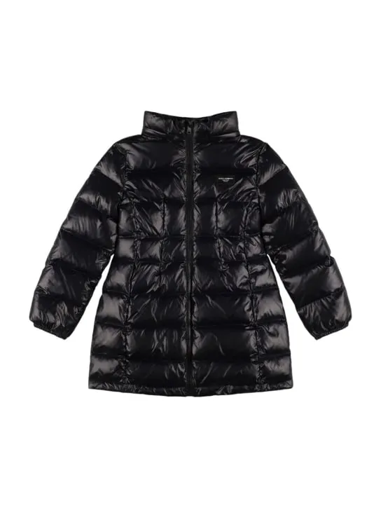 Dolce&amp;Gabbana   Hooded poly puffer down jacket 