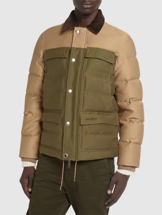 Dsquared2   Cotton utility puffer jacket 