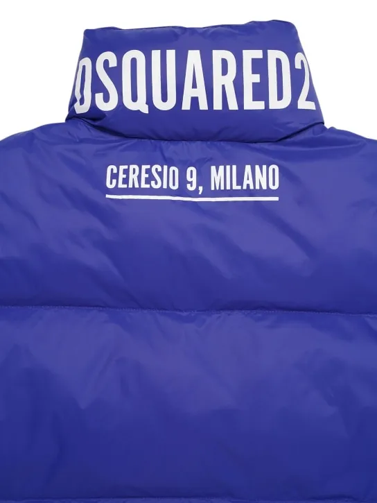 Dsquared2   Nylon puffer vest w/logo 