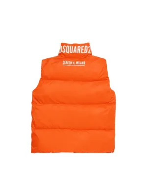 Dsquared2   Nylon puffer vest w/logo 