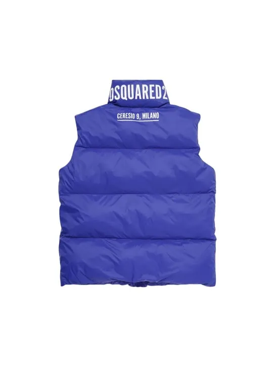 Dsquared2   Nylon puffer vest w/logo 