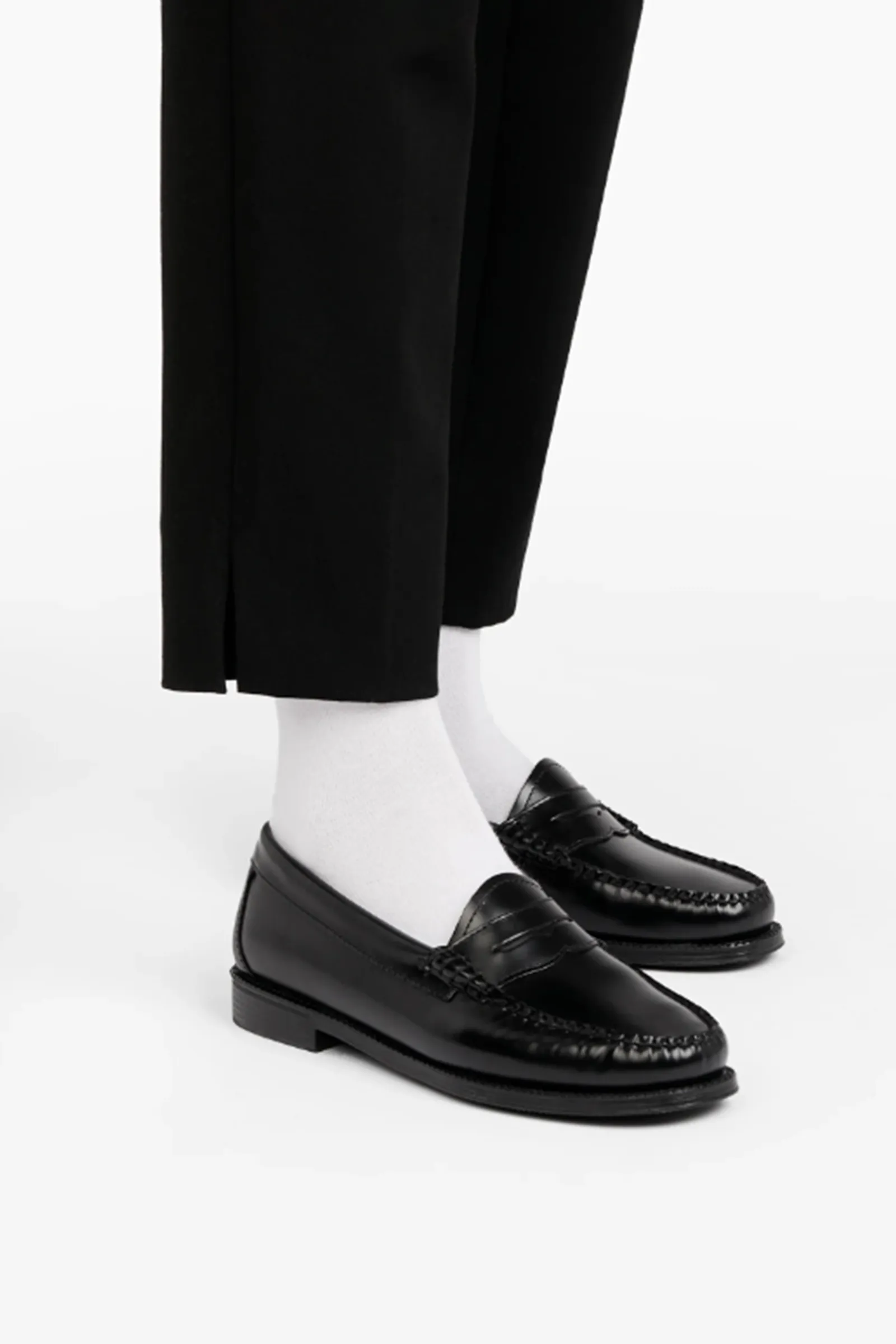 Easy Weejuns Penny Loafers Black Leather