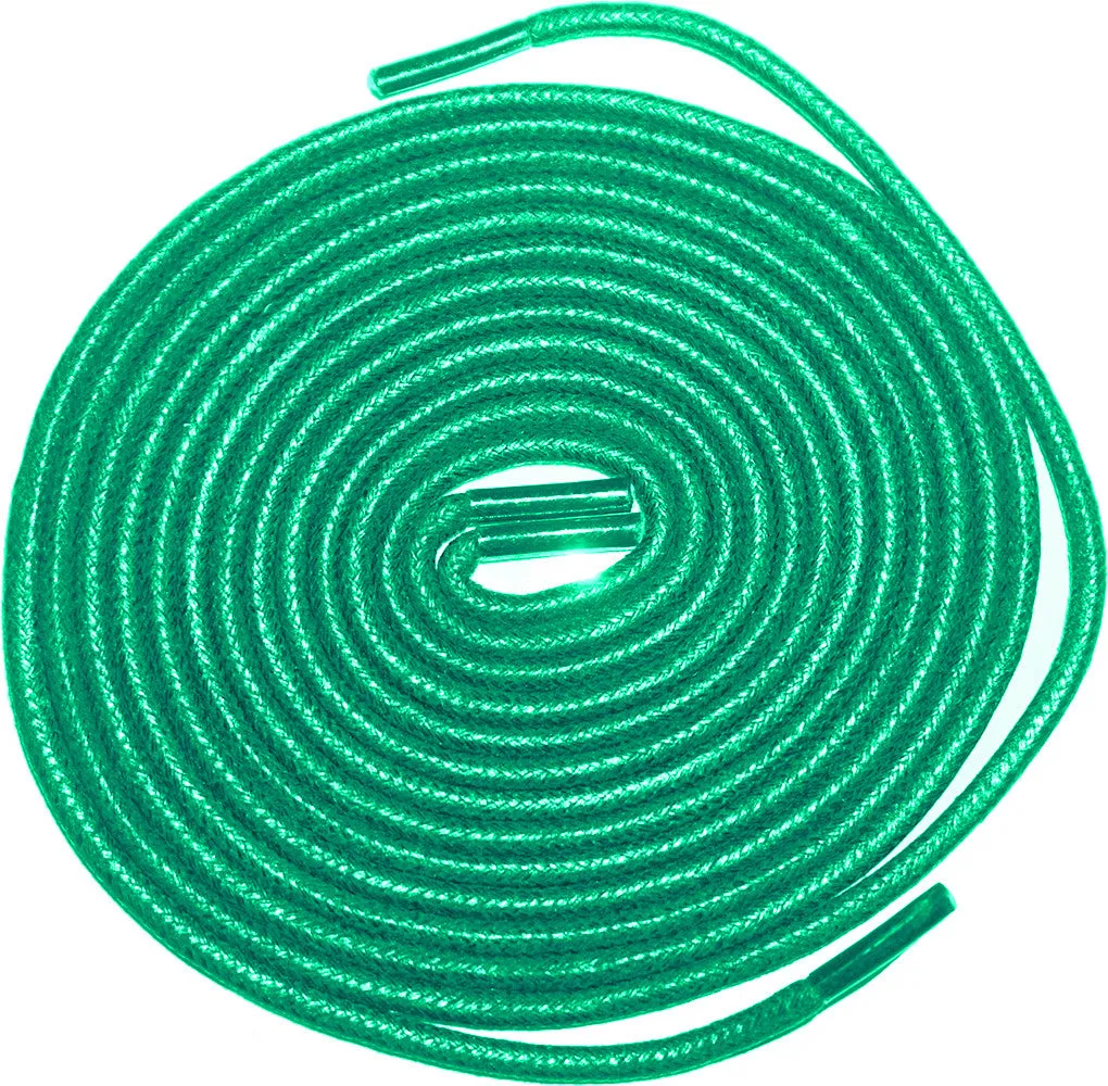 [Emerald Green] - Round Waxed Cotton Shoelaces