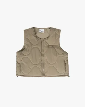 EPTM GRIDDY PUFFER VEST-KHAKI