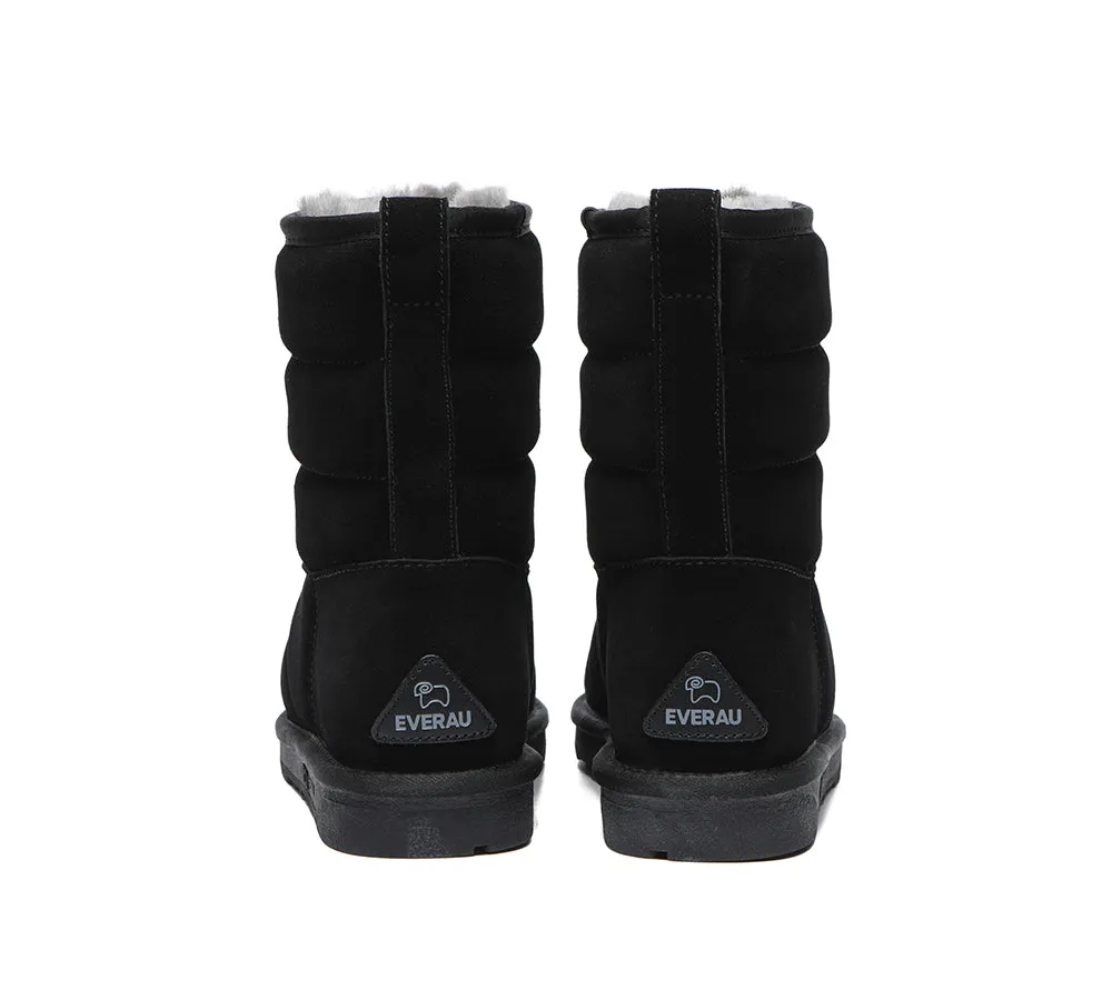 EVERAU® UGG Boots Sheepskin Wool Short Puffer