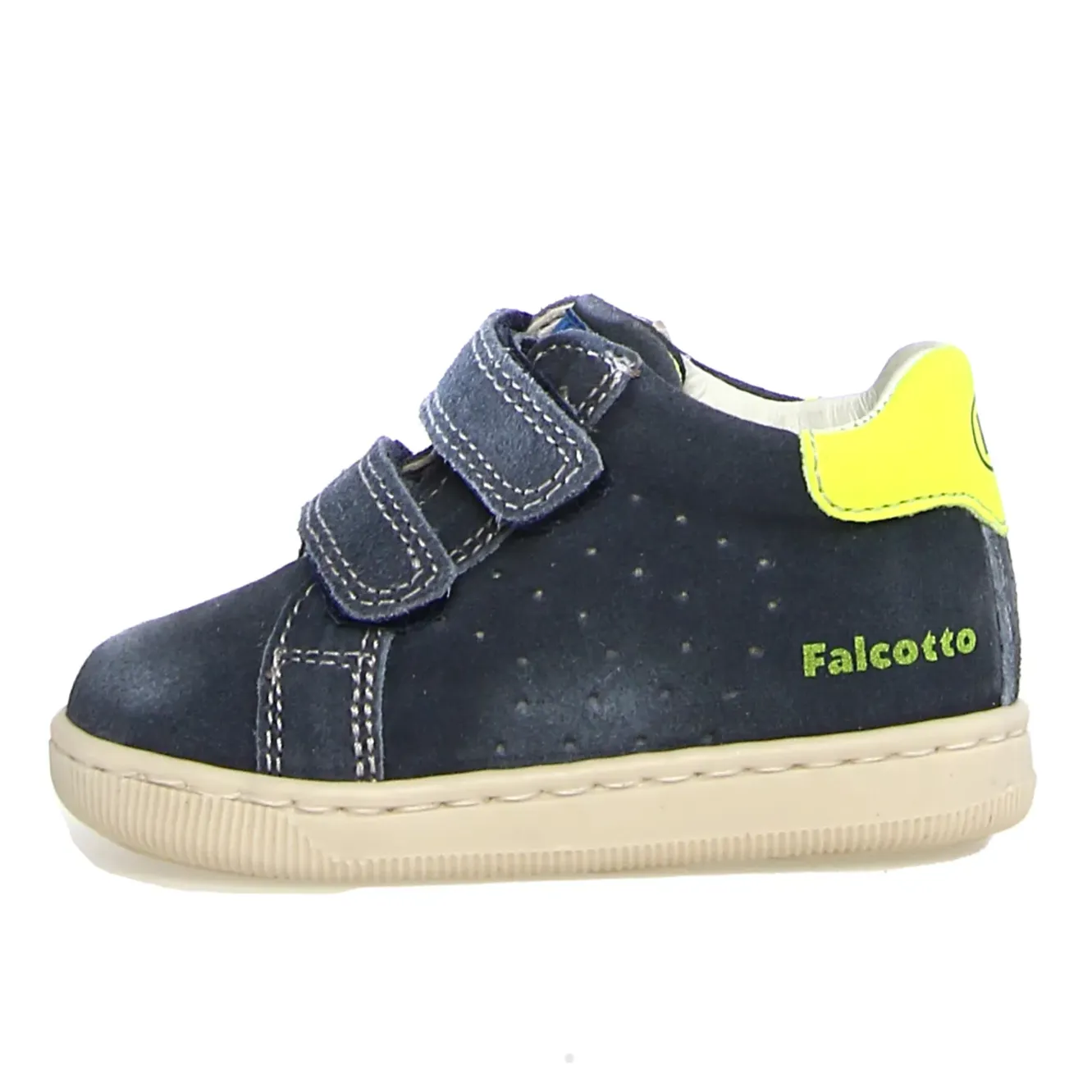 Falcotto Kiner Vl Boy's Casual Shoes - Navy/Yellow