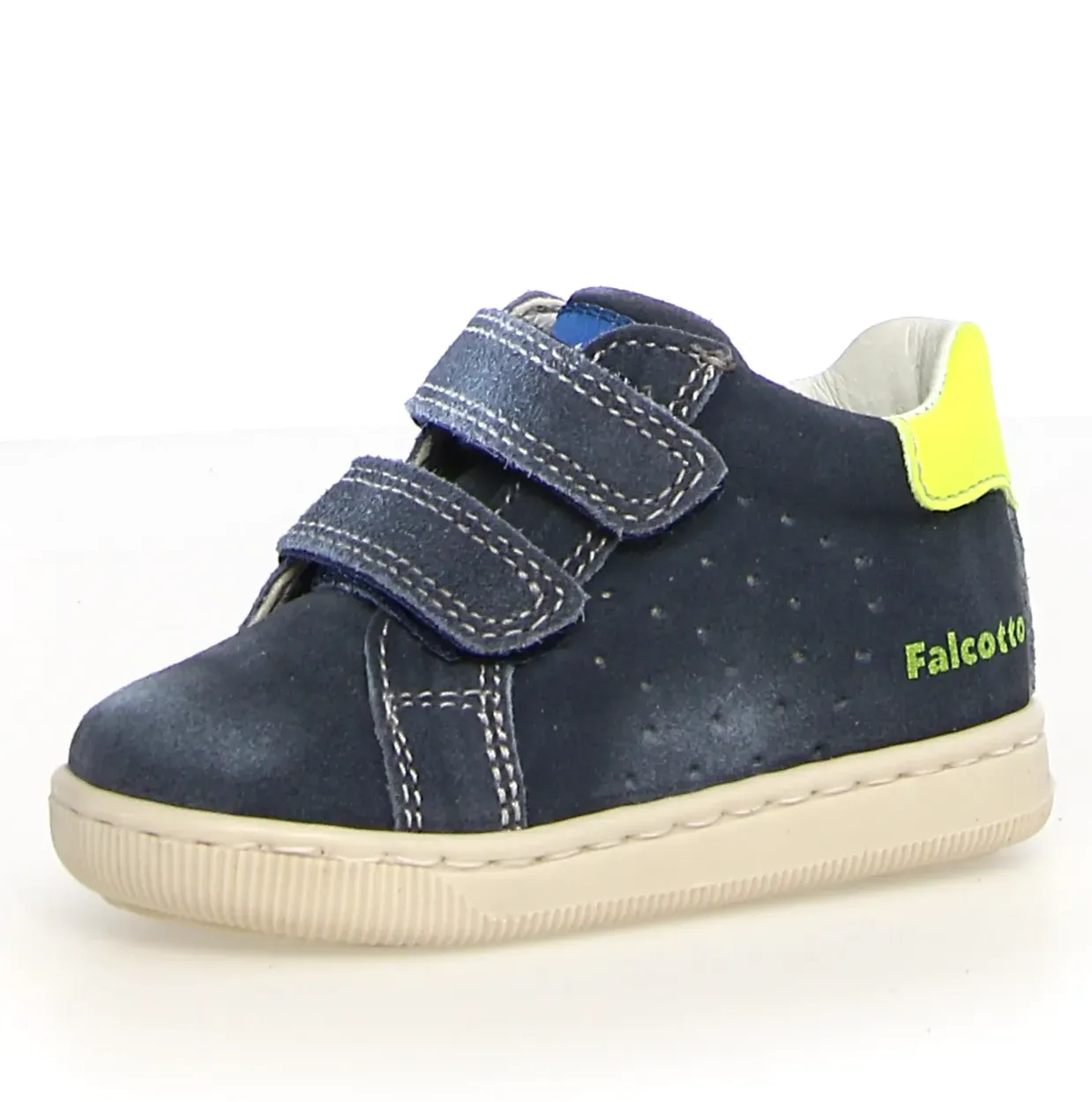 Falcotto Kiner Vl Boy's Casual Shoes - Navy/Yellow