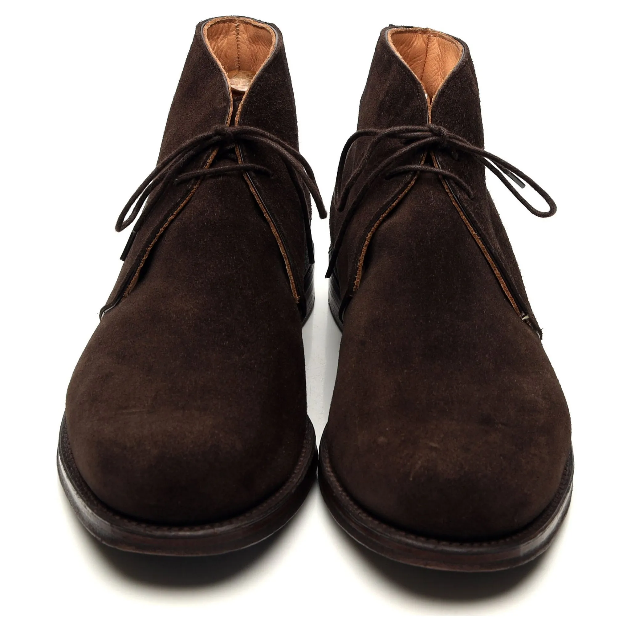 'Garforth' Dark Brown Suede Chukka Boots UK 8.5 F