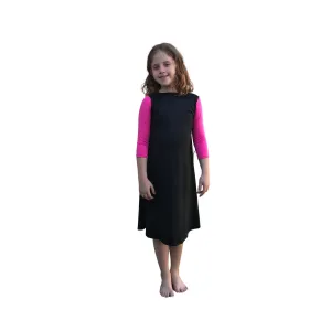 Girls Swim Dress Swimdress Modest Girls Swimwear Kids Swimsuit Full Cover Sun Protection Play Clothes Camp Clothes Tzniut Dress Burkini