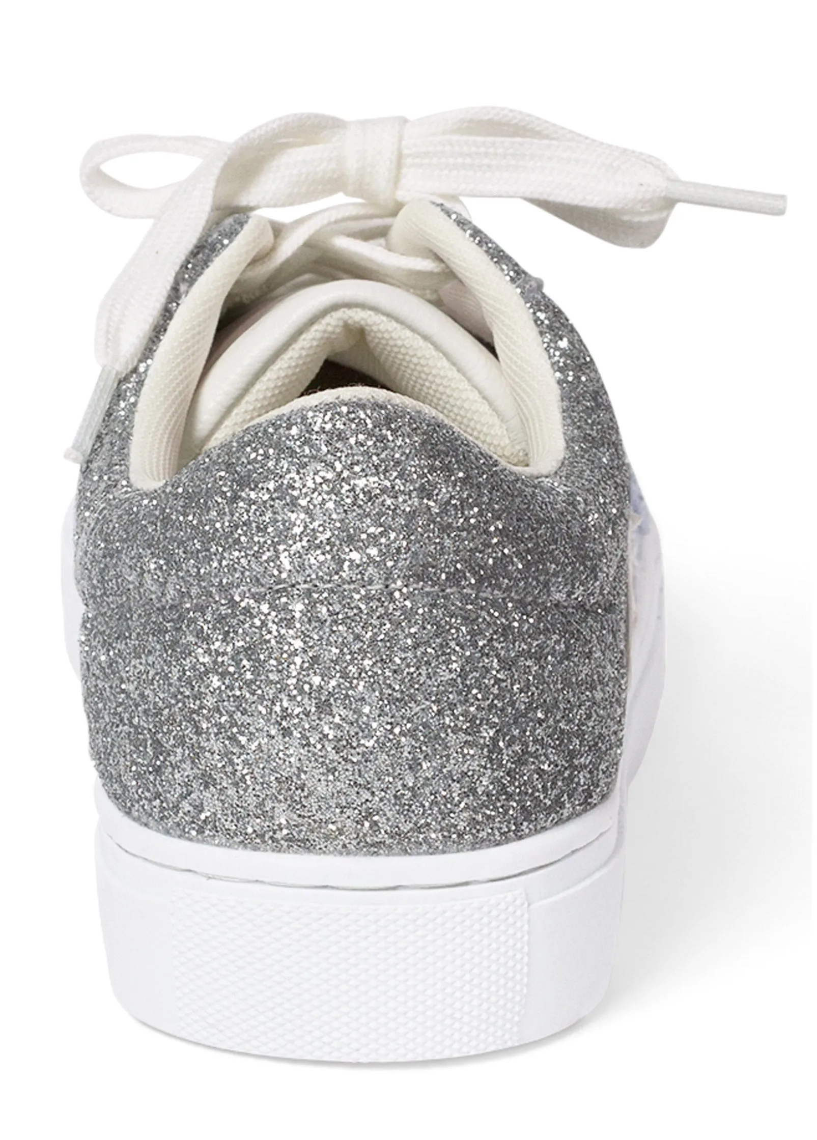 Glitter Star Sneakers - Silver Multi