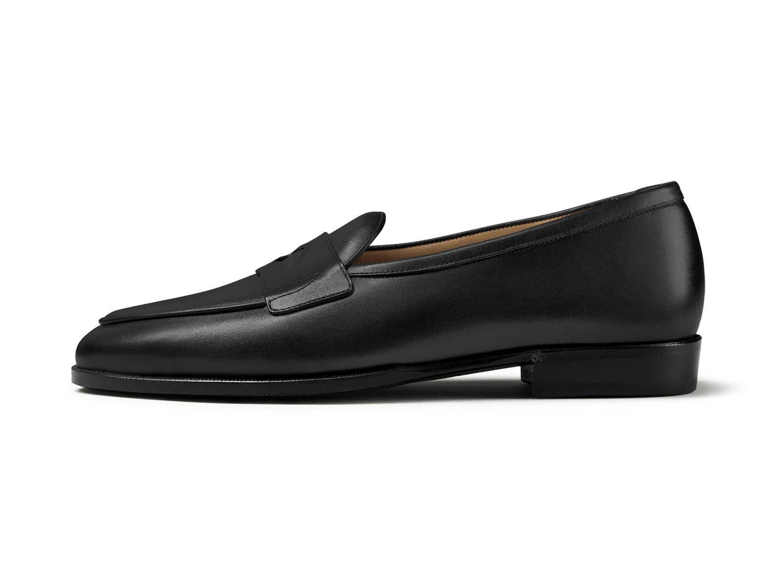 Grand Fleurus Penny Loafers in Black Noble Calf