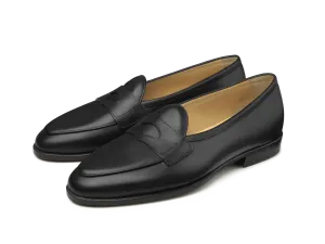 Grand Fleurus Penny Loafers in Black Noble Calf