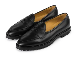 Grand Varenne Loafers in Black Shield Calf