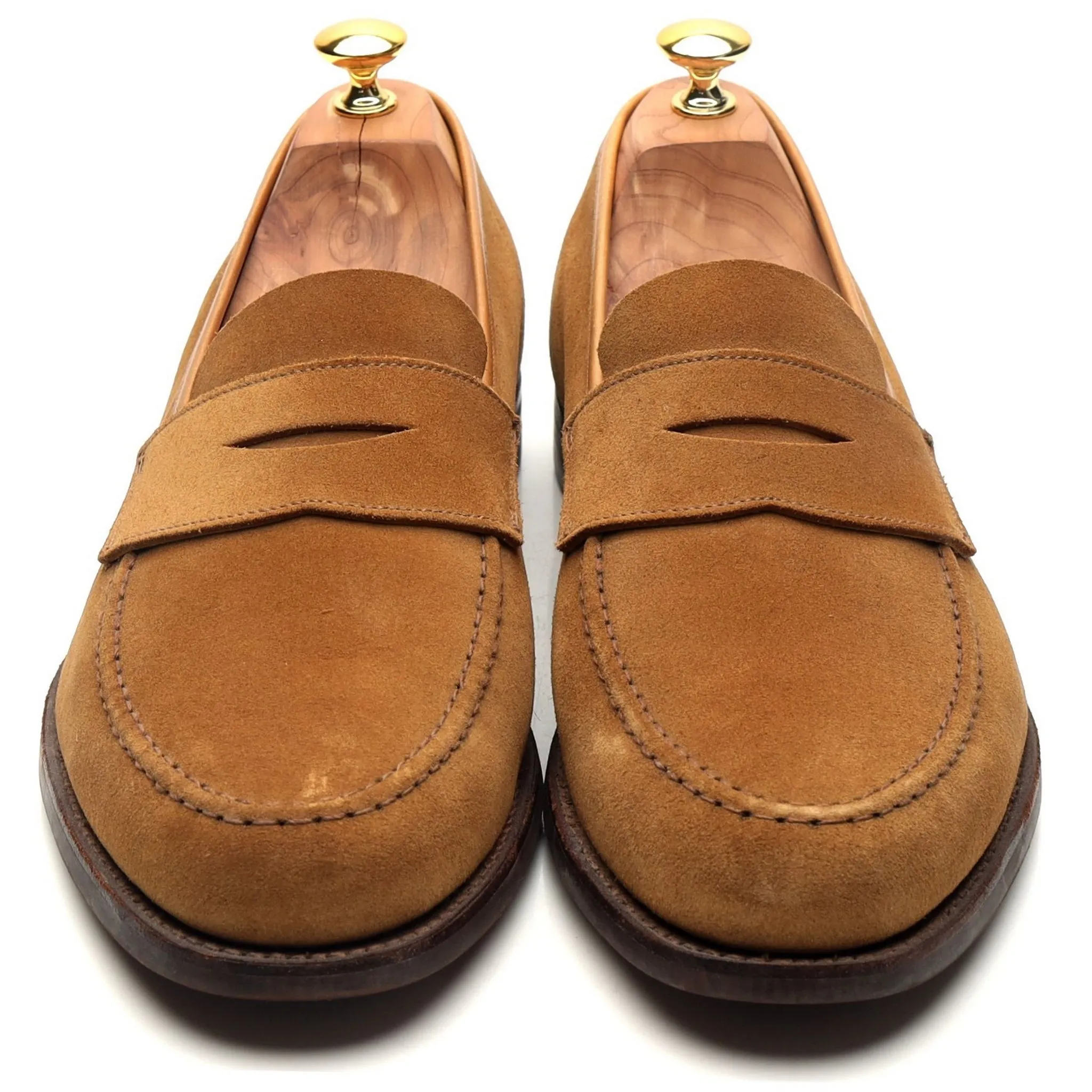 'Harvard 2' Tan Brown Suede Loafers UK 11.5 E