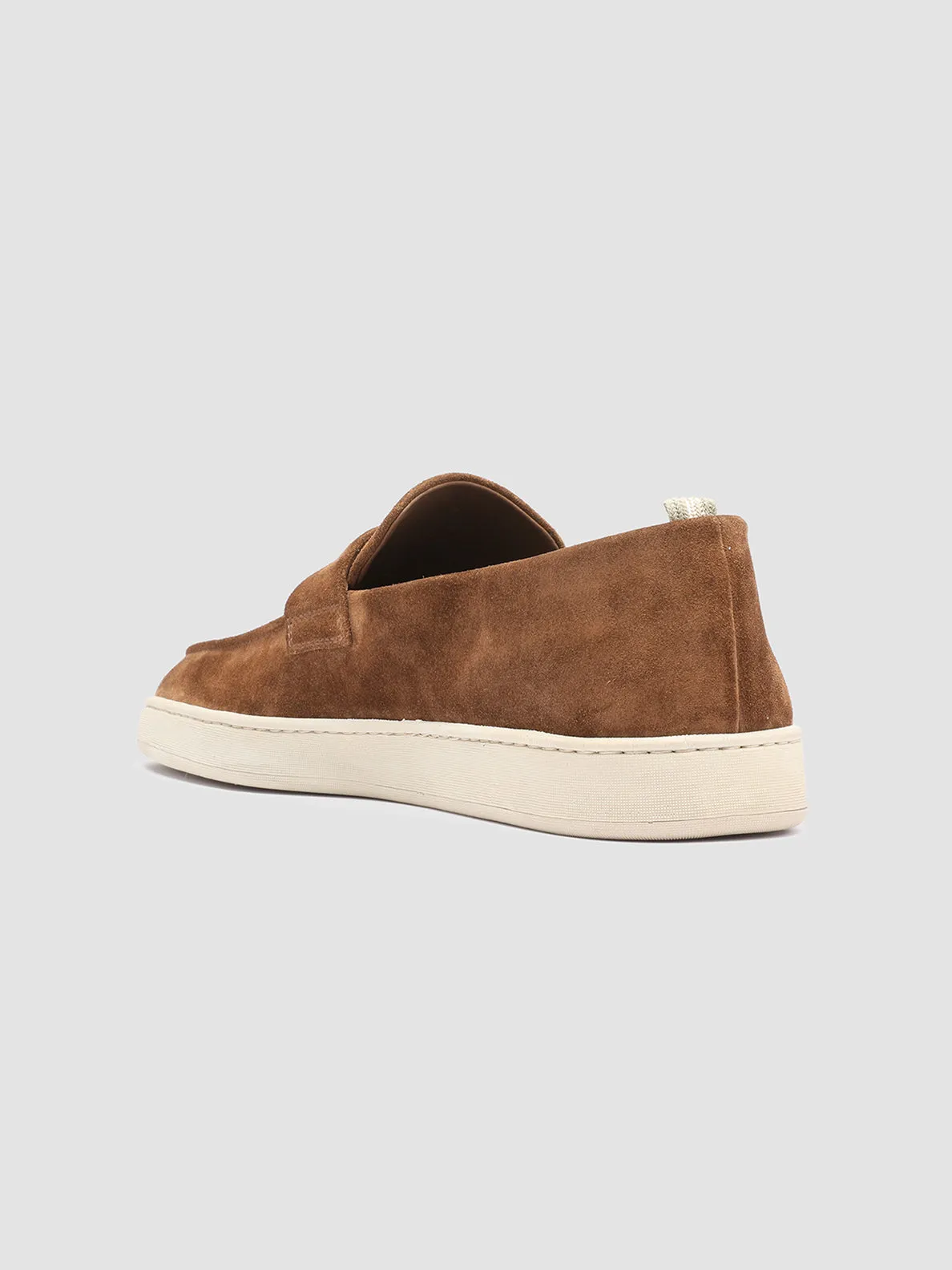 HERBIE 001 - Brown Suede Penny Loafers