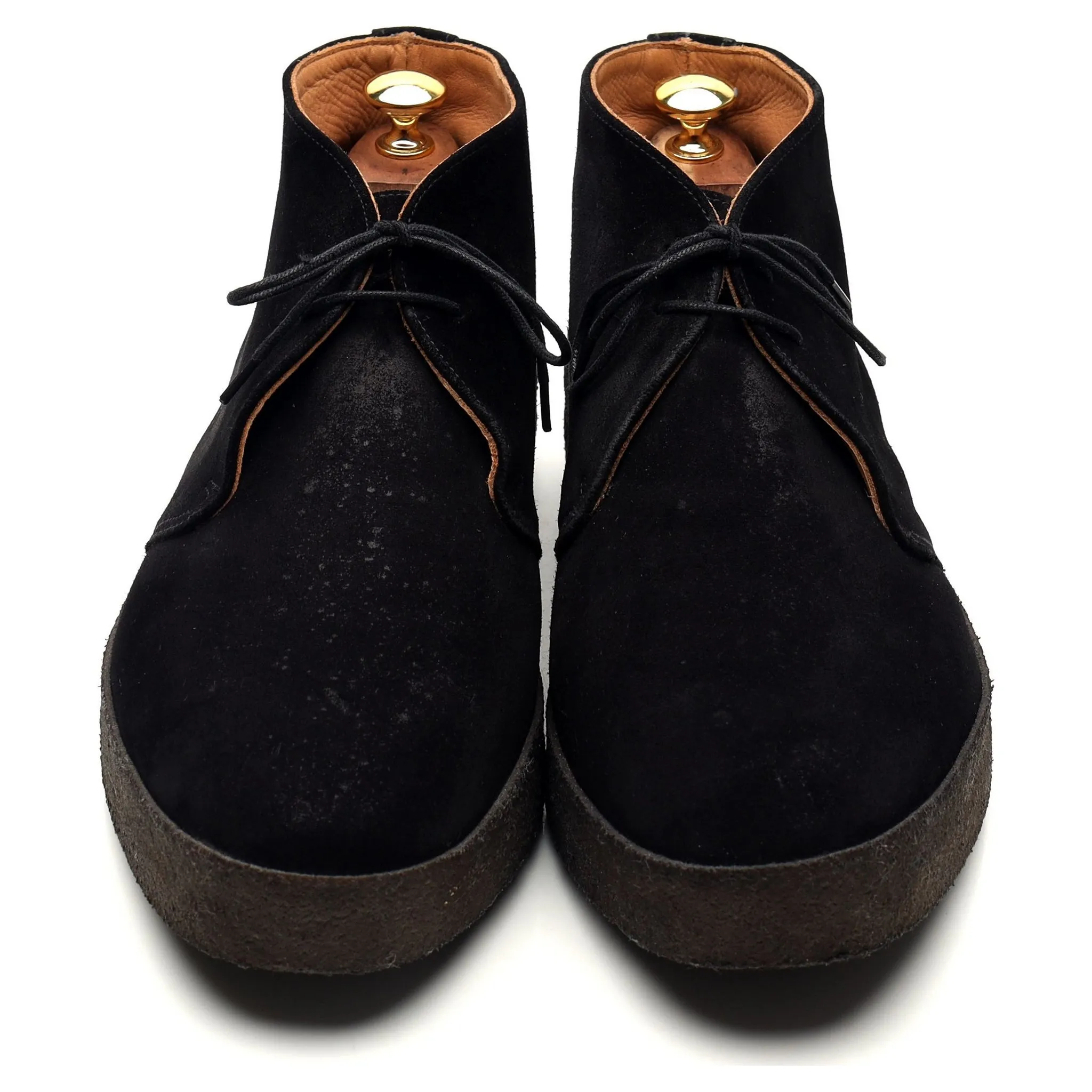 'Hi-Top' Black Suede Chukka Boots UK 11