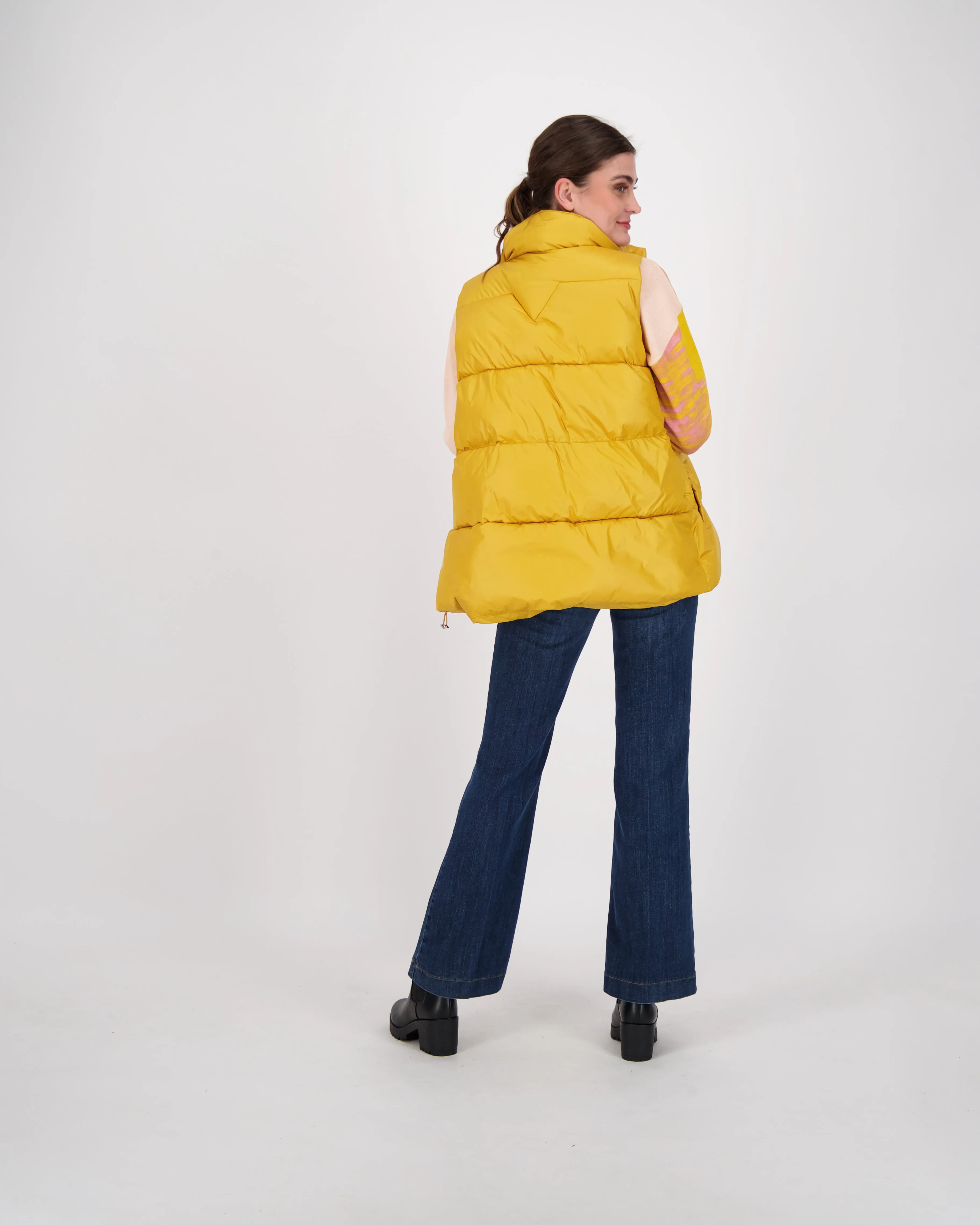 High Neck Puffer Vest