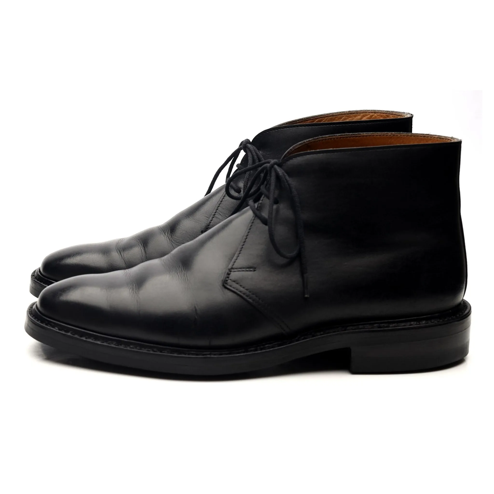 'Holborn' Black Leather Chukka Boots UK 6 E