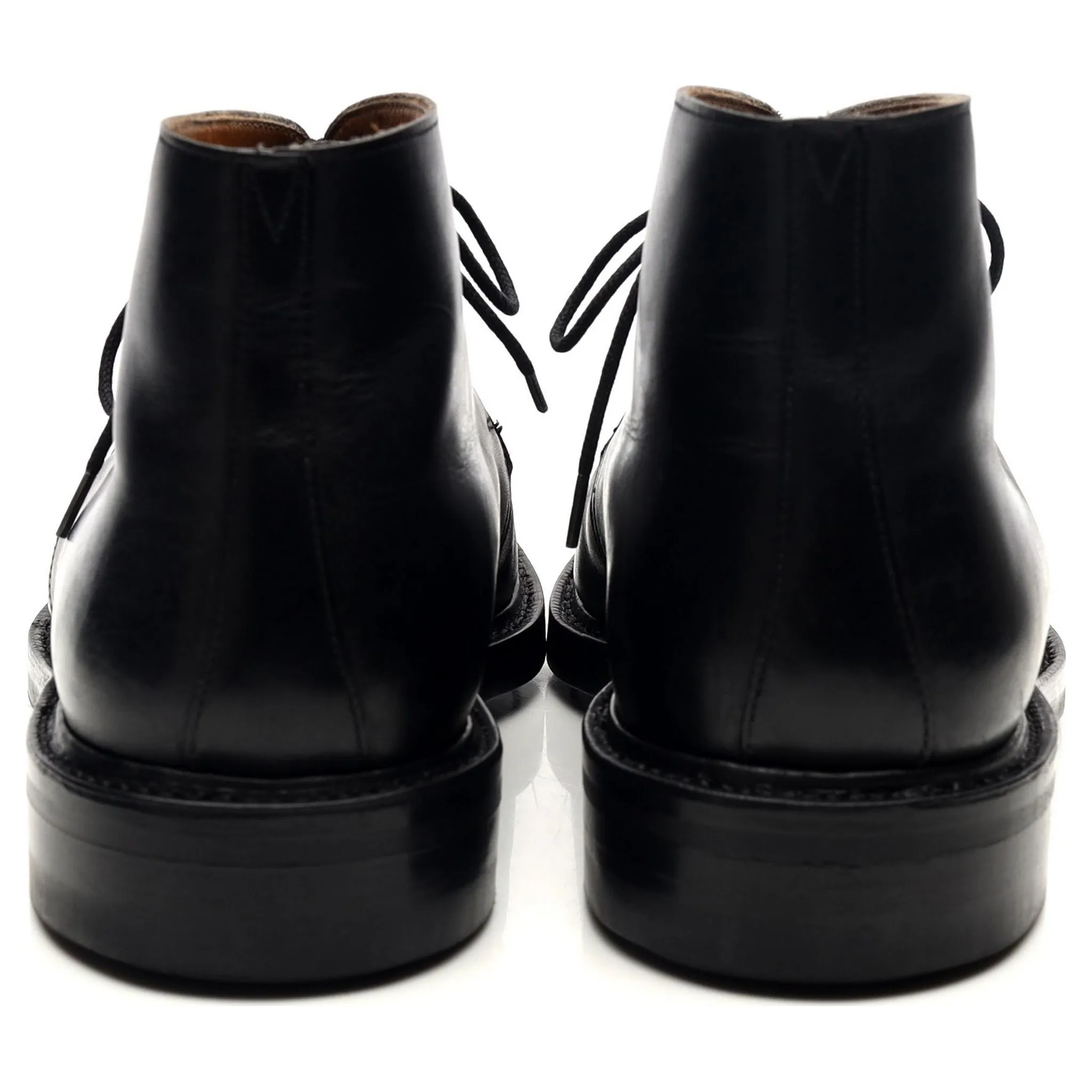 'Holborn' Black Leather Chukka Boots UK 6 E