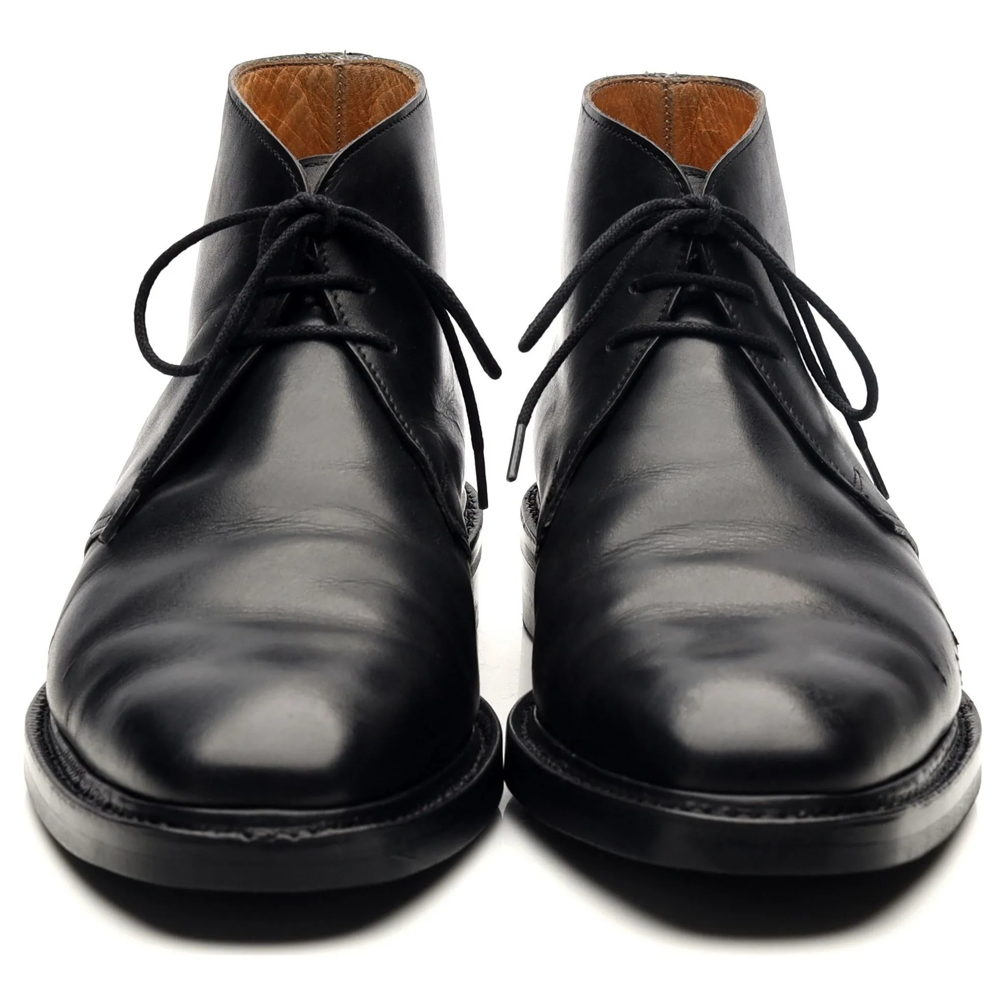 'Holborn' Black Leather Chukka Boots UK 6 E