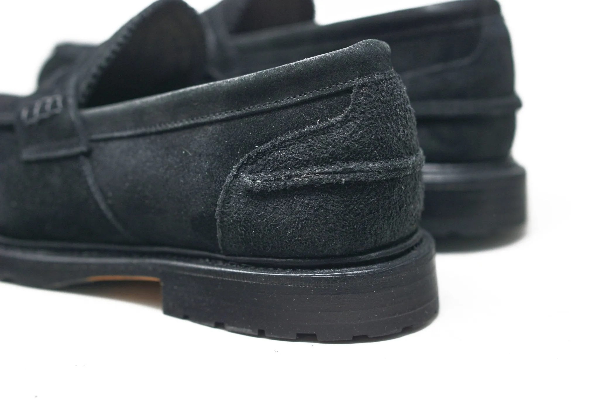 Jack Dress Penny Loafers Black Suede