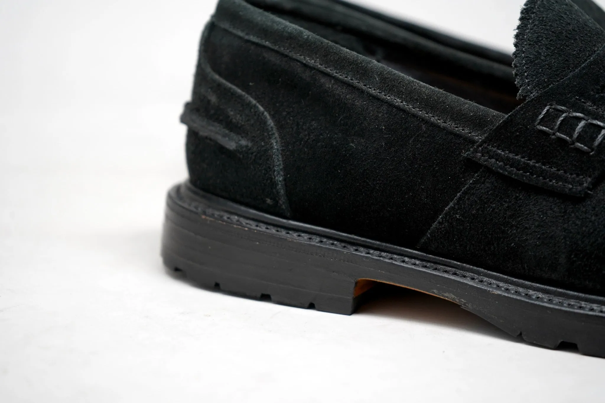 Jack Dress Penny Loafers Black Suede