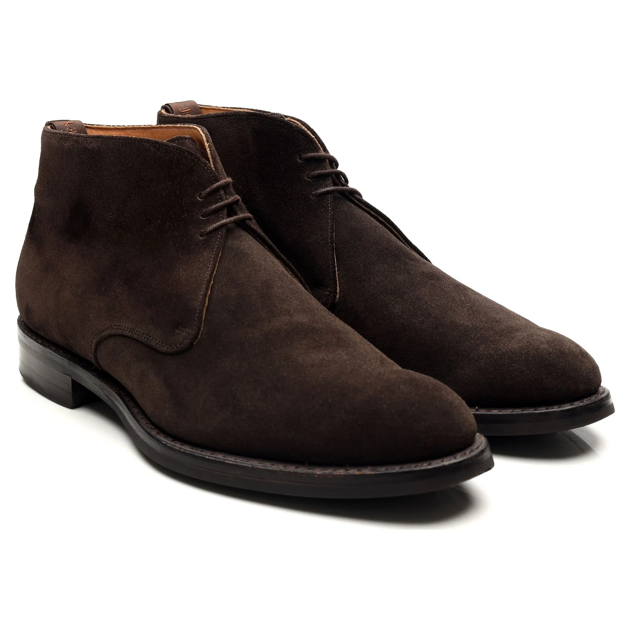 'Jackie III' Dark Brown Suede Chukka Boots UK 9.5 F