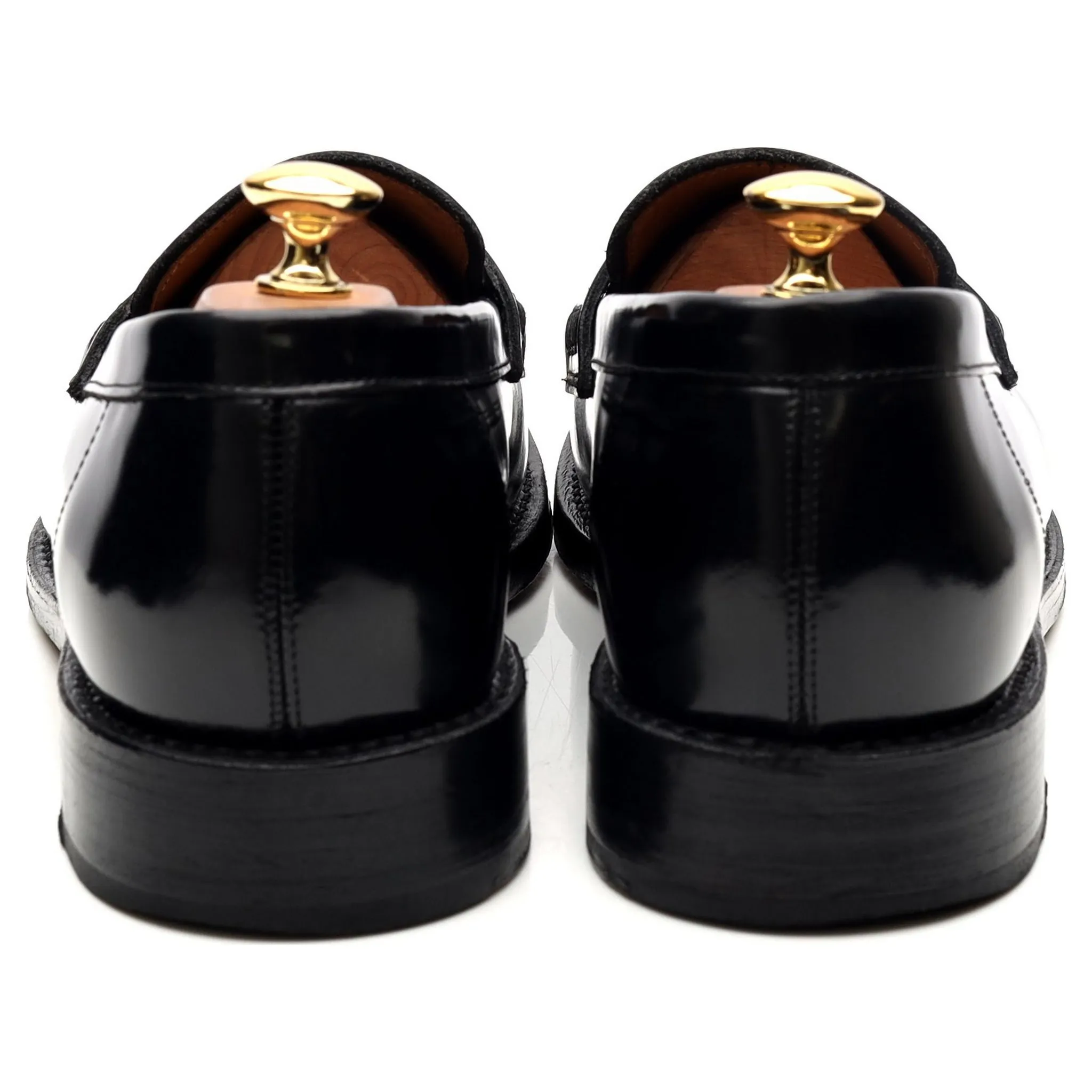 'Jago' Black Leather Loafers UK 10 E