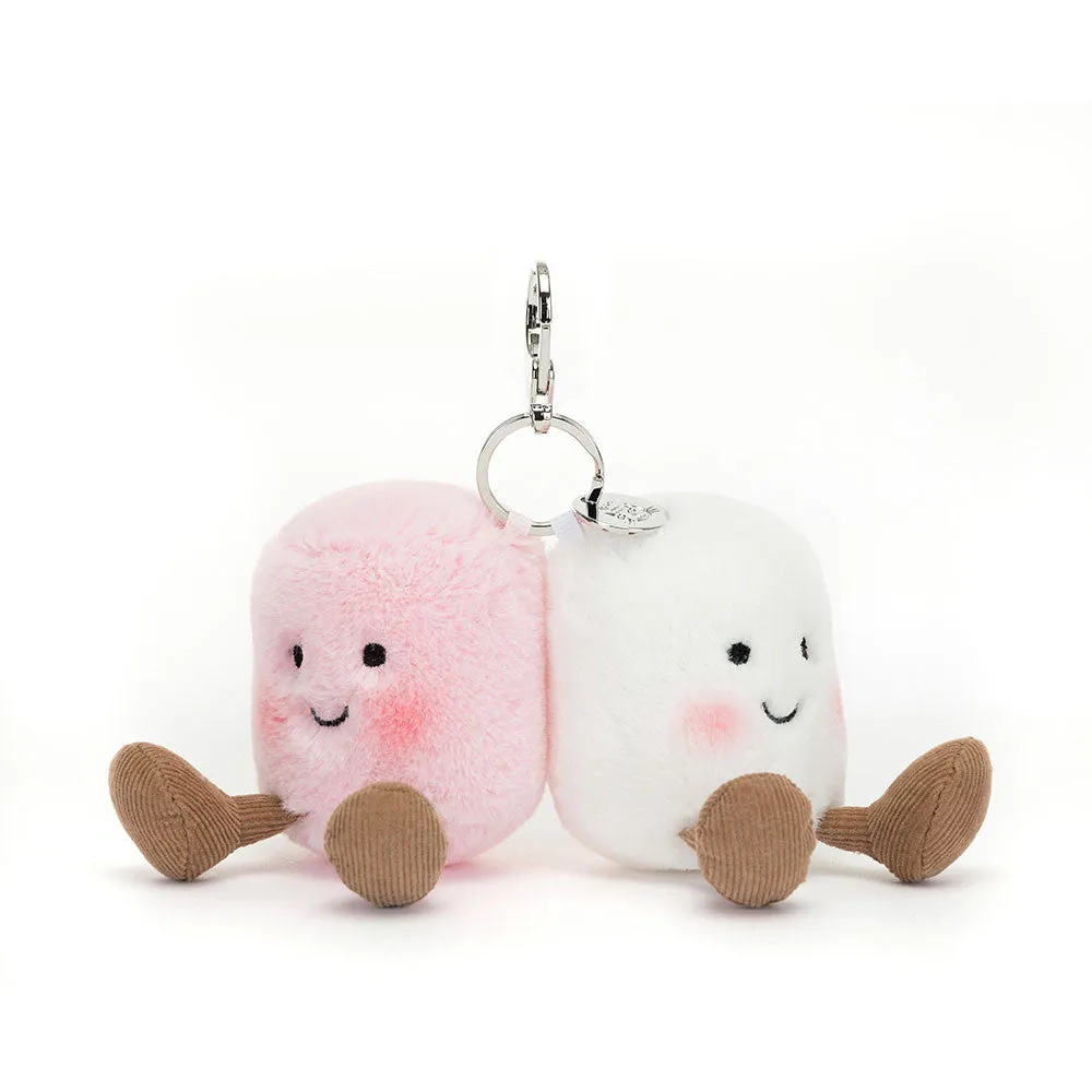 Jellycat, Bag Charm Pair of Marshmallows