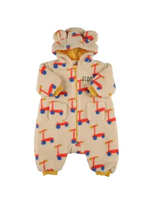 Jellymallow   Printed nylon puffer romper 