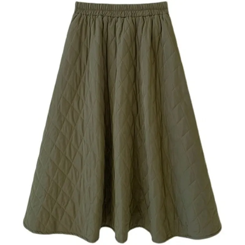 Jillian Quilted Casual Flare Skirts - 4 Colors